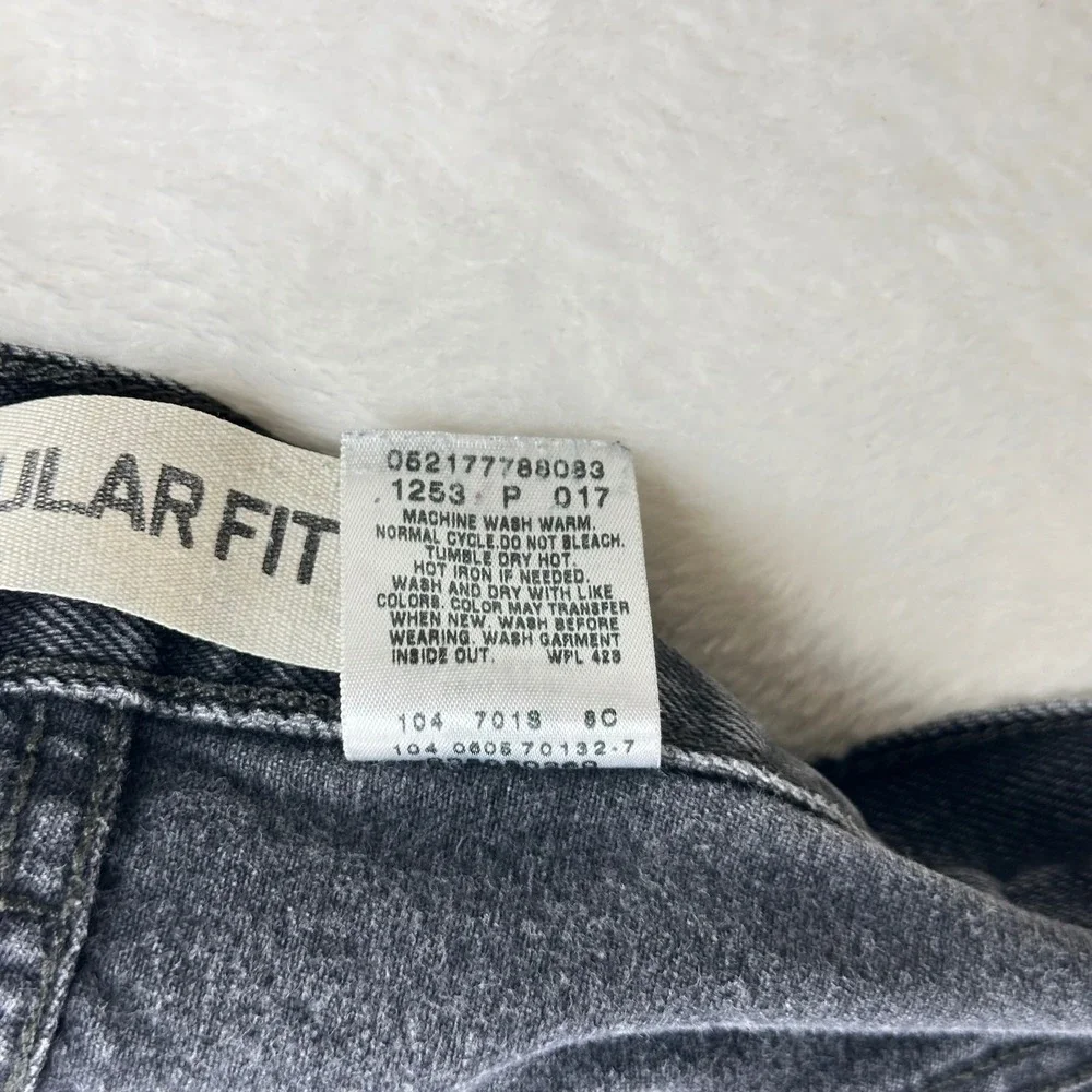 Levi's 505 Jeans Mens Regular Fit W36 L30 Black Straight Leg Denim Cotton Pants